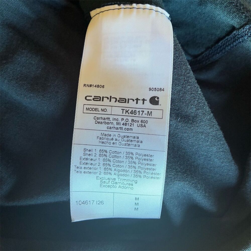 Carhartt Men's Blue Long-Sleeve Relaxed Fit Pocket T-Shirt Size M - Picture 6 of 8